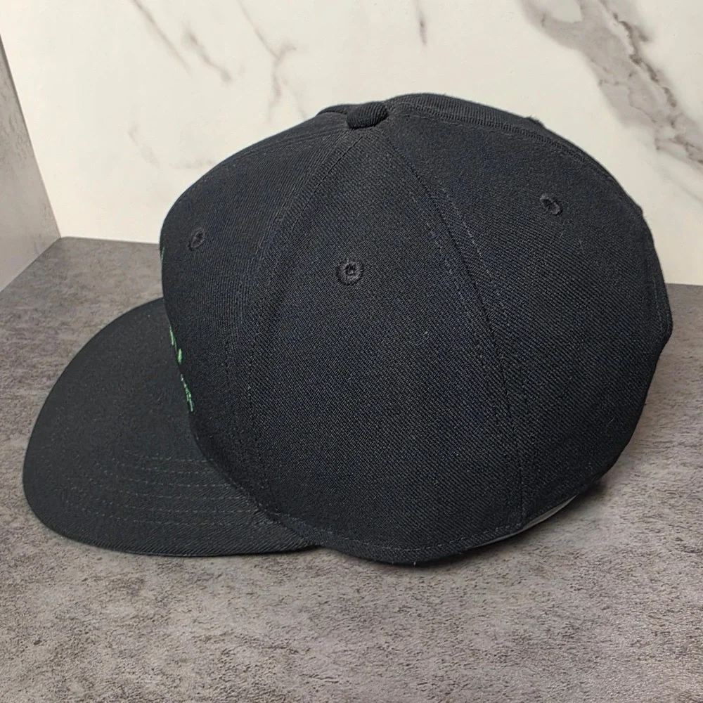 Outdoor Cap Red LBL Mens Smokin the Good Stuff Snapback Hat Black Green Script